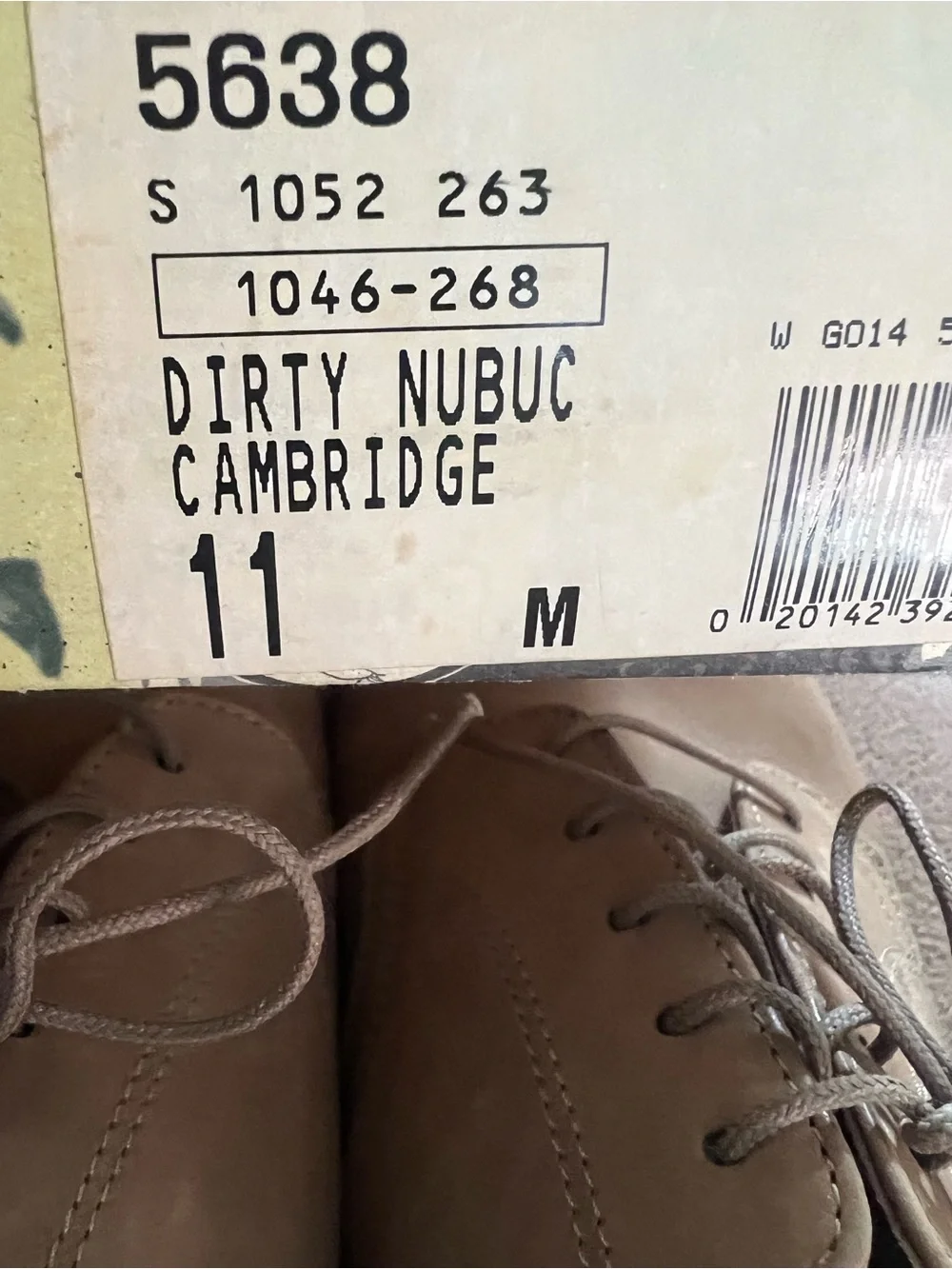 Bass Nubuc Cambridge lace up men’s shoes, size 11